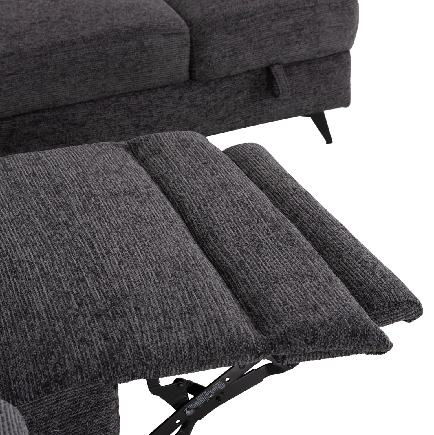 SOFA RIGHT CORNER-RECLINE & STORAGE SPACE RESTRO ΗΜ3339.01R GREY FABRIC 290x220x80Hcm.