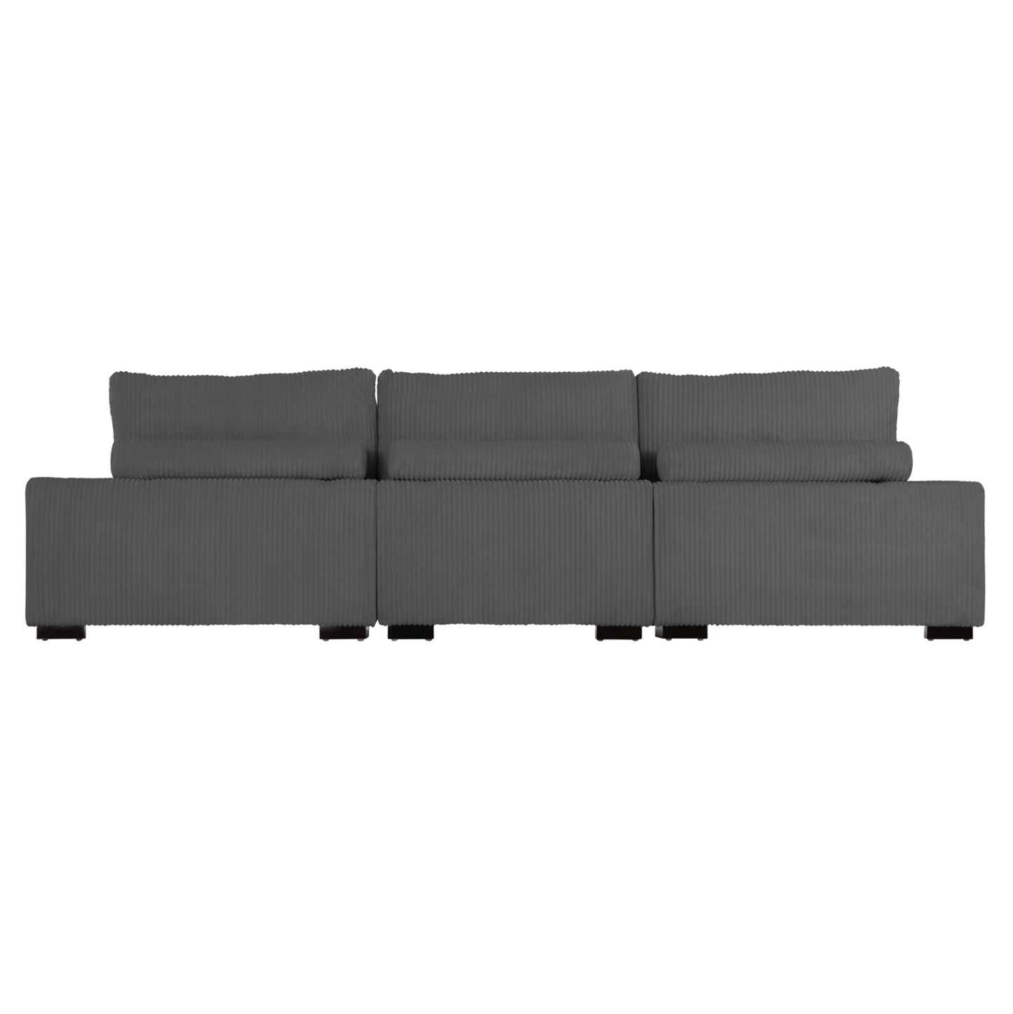 CORNER SOFA RIGHT CRANFIELD HM3287.01R GREY CORD FABRIC 315x167(corner)x67Hcm.