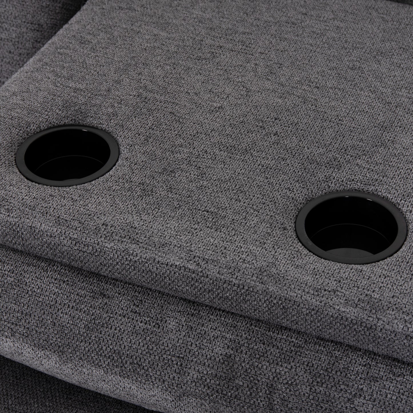 RIGHT CORNER SOFA SYNTHIA HM3308.03R RECLINE & STORAGE SPACE--GREY FABRIC 245x170x98Hcm.