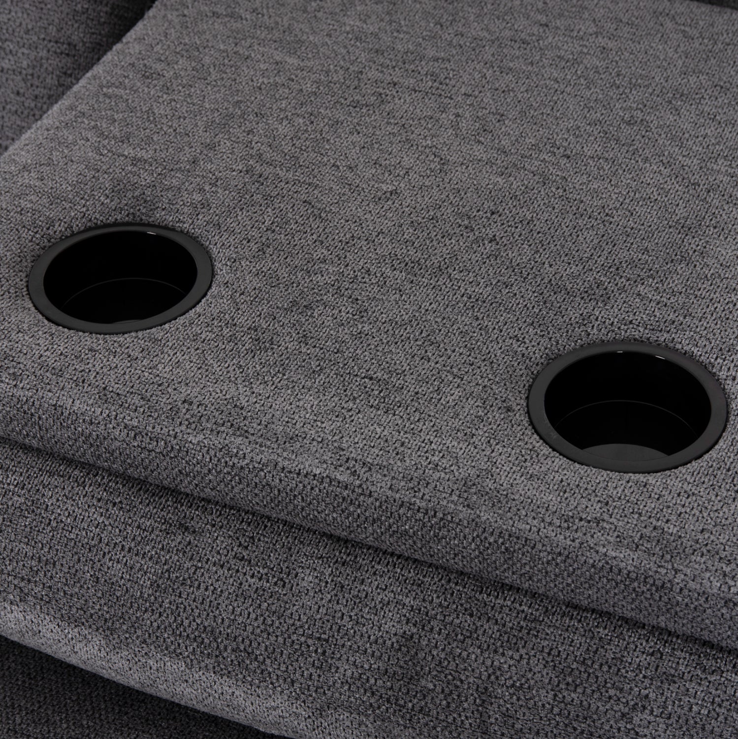 RIGHT CORNER SOFA SYNTHIA HM3308.03R RECLINE & STORAGE SPACE--GREY FABRIC 245x170x98Hcm.