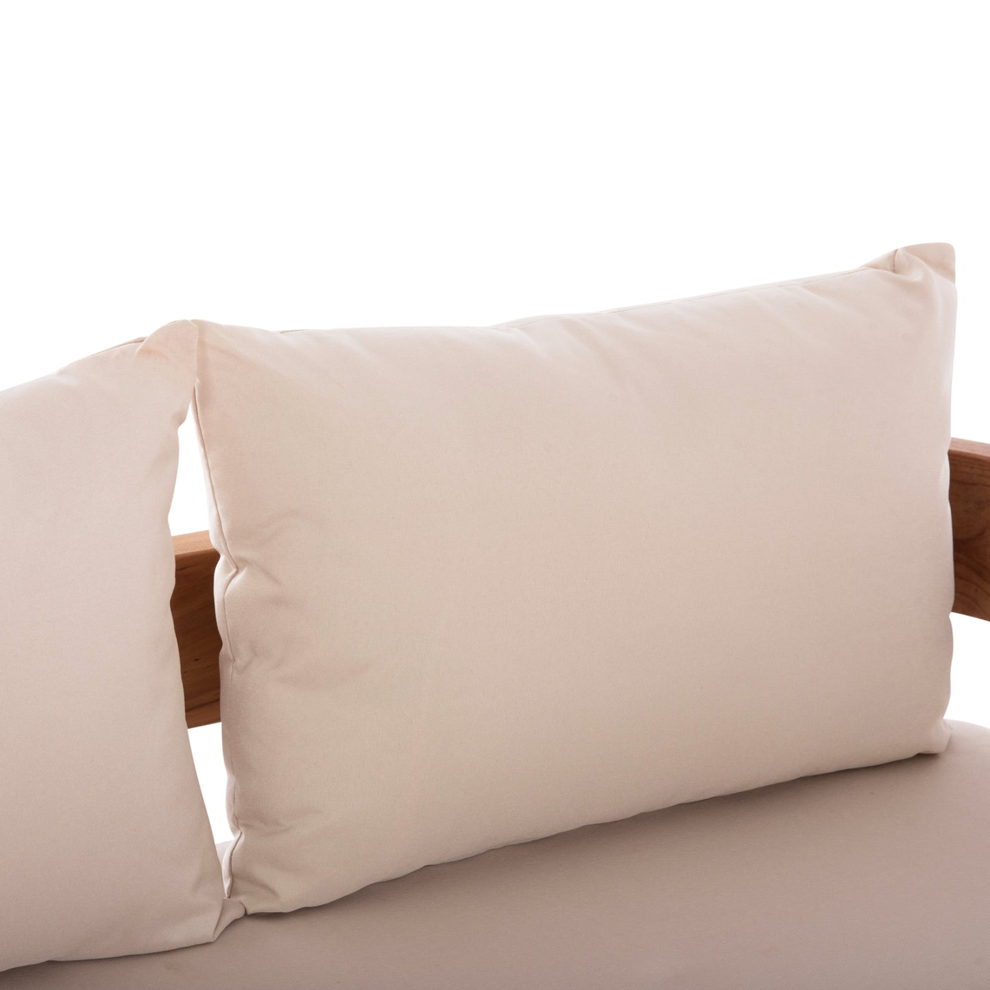 SOFA 2-SEATER SERIES KIOTO HM6381 TEAK WOOD IN NATURAL--BEIGE CUSHIONS 140x77x72Hcm.