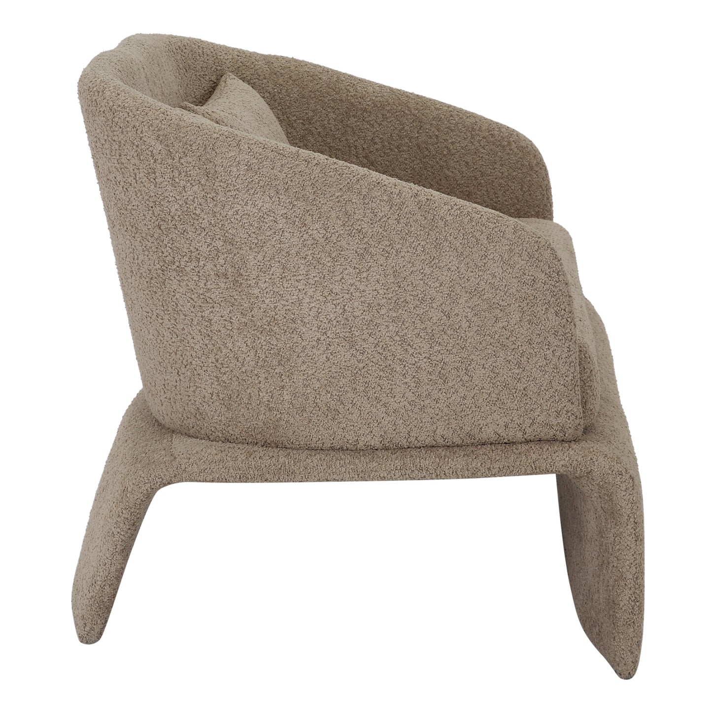 SOFA 2-SEATER BEVY2 HM9678.03 BEIGE BOUCLE FABRIC-METAL FRAME 128x72x74Hcm.