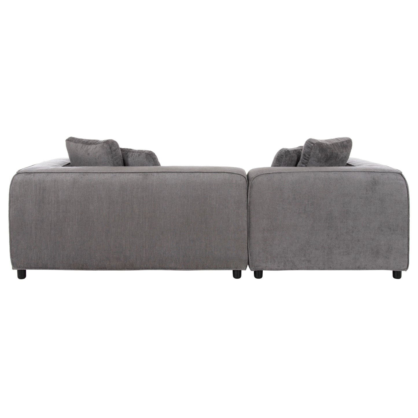 CORNER SOFA (LEFT) 3-SEATER GRACE HM3280.03L GREY FABRIC 252x105-160x70-90Hcm.