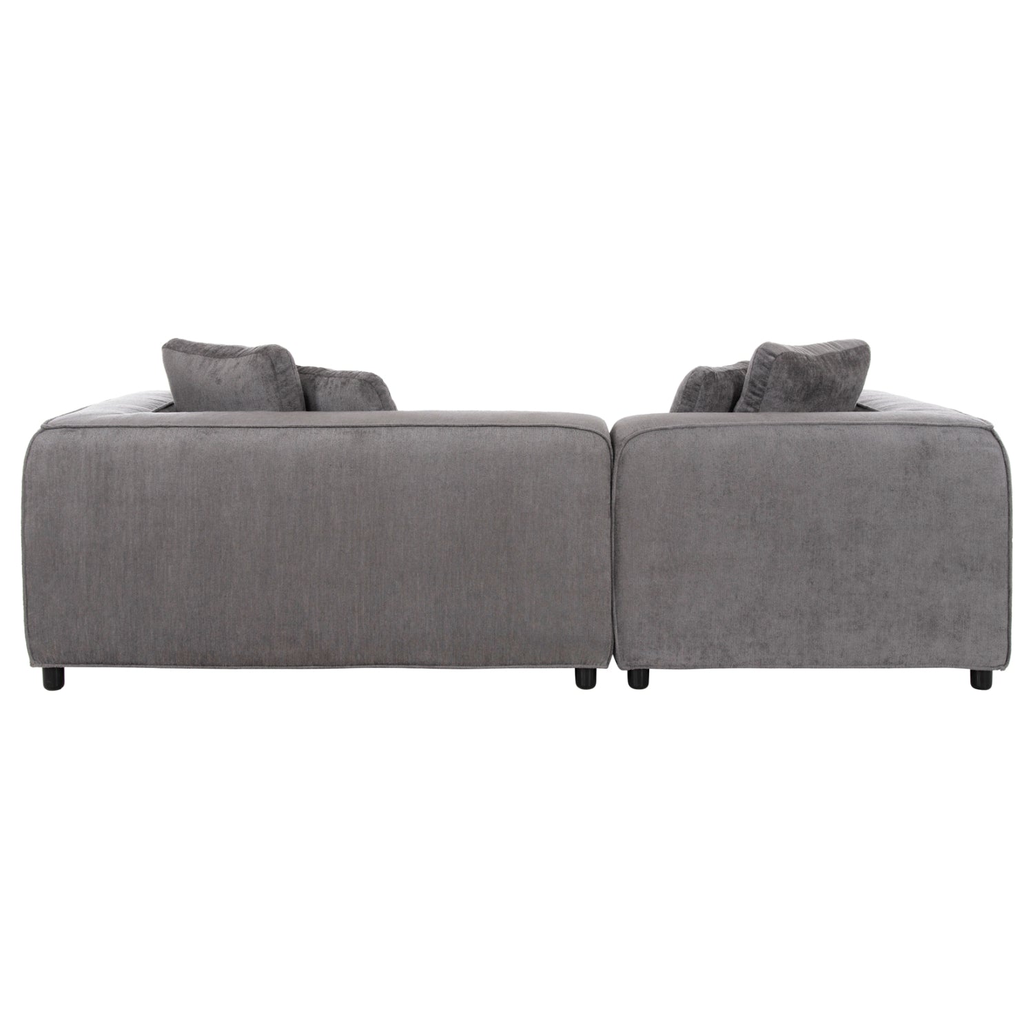 CORNER SOFA (LEFT) 3-SEATER GRACE HM3280.03L GREY FABRIC 252x105-160x70-90Hcm.