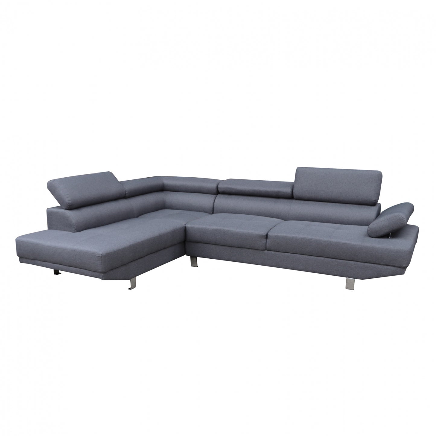 LEFT CORNER SOFA GORO HM3085.10L GREY FABRIC 270x200x87H cm