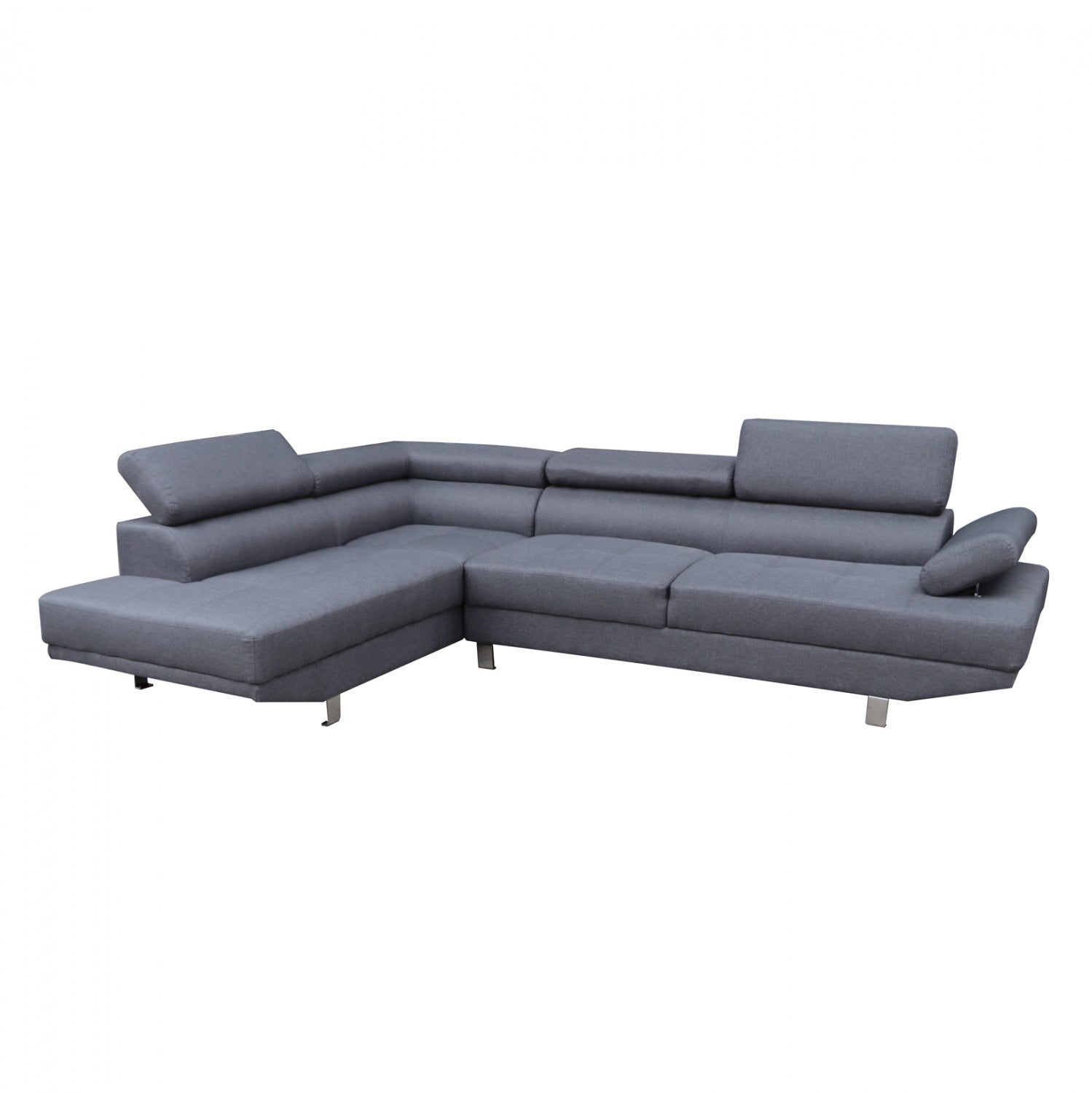 LEFT CORNER SOFA GORO HM3085.10L GREY FABRIC 270x200x87H cm