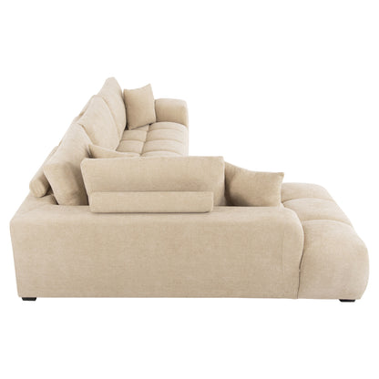 CORNER SOFA (LEFT) COVEN HM3266.01L ECRU FABRIC 298x102-208x85Hcm.