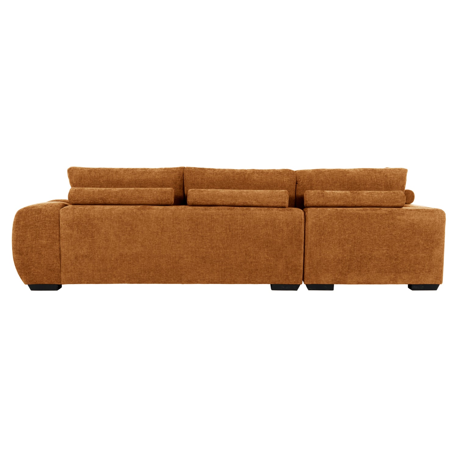 CORNER SOFA (LEFT) COVEN HM3266.02L BRICK RED FABRIC 298x102-208x85Hcm.