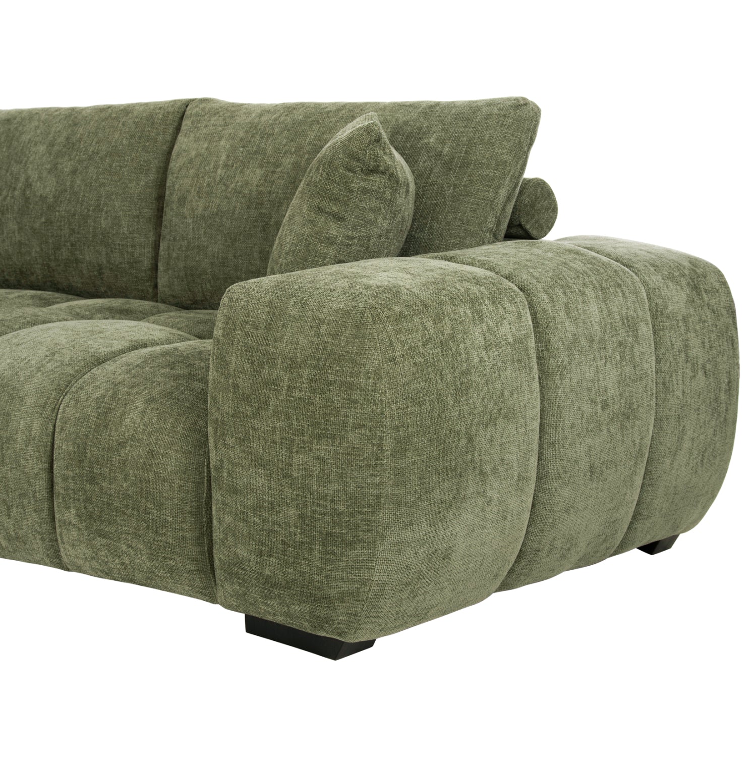 CORNER SOFA (LEFT) COVEN HM3266.14L GREEN FABRIC 298x102-208x85Hcm.