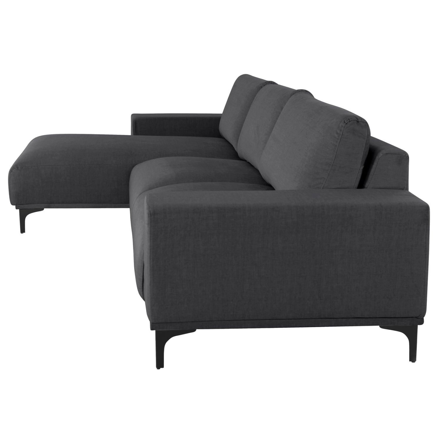 CORNER SOFA (LEFT) NOA HM3278.02L ANTHRACITE FABRIC 288x90-157x67-80Hcm.