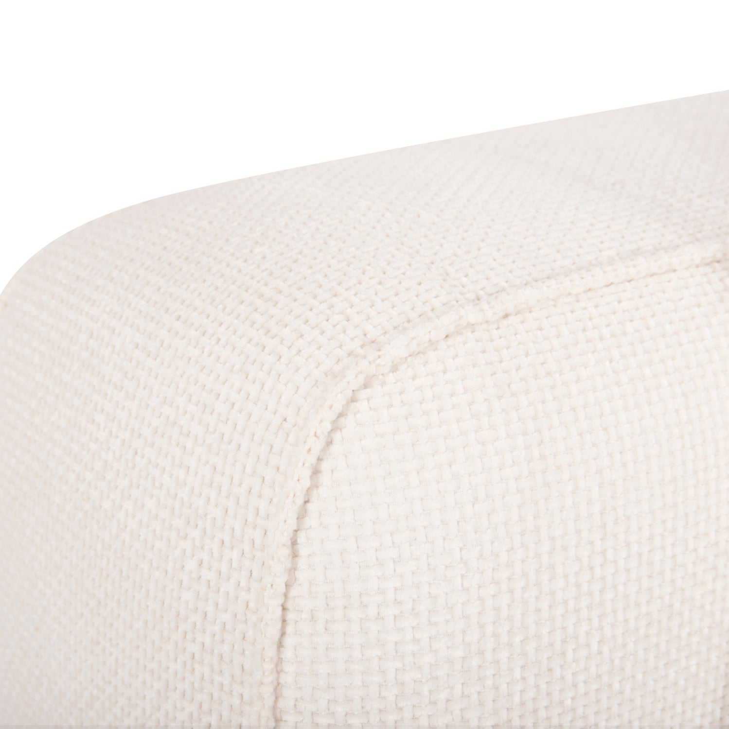 CORNER SOFA (RIGHT) 3-SEATER GRACE HM3280.02R WHITE FABRIC 252x105-160x70-90Hcm.