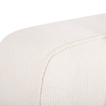 CORNER SOFA (RIGHT) 3-SEATER GRACE HM3280.02R WHITE FABRIC 252x105-160x70-90Hcm.