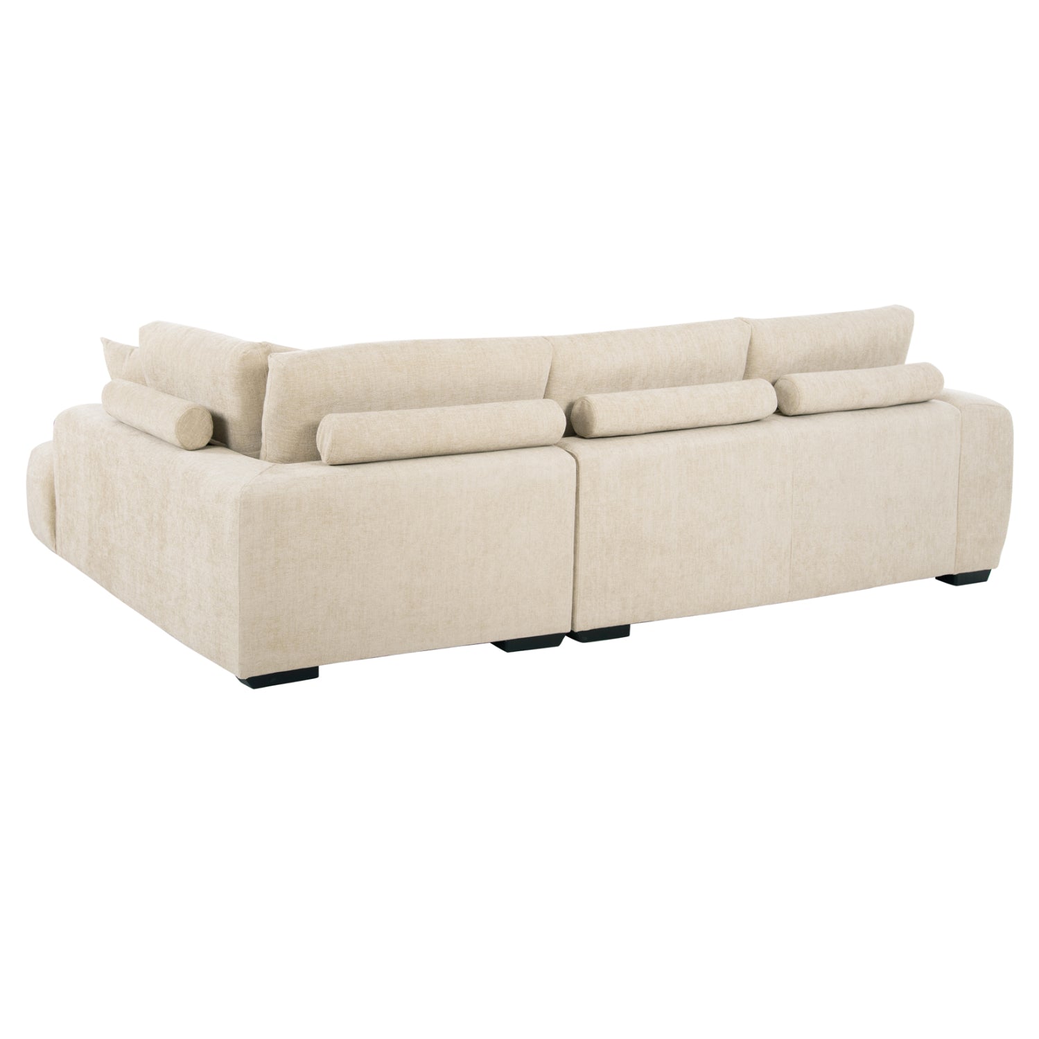 CORNER SOFA (RIGHT) COVEN HM3266.01R ECRU FABRIC 298x102-208x85Hcm.