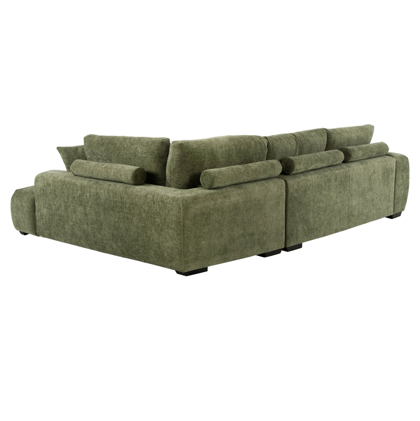 CORNER SOFA (RIGHT) COVEN HM3266.14R GREEN FABRIC 298x102-208x85Hcm.