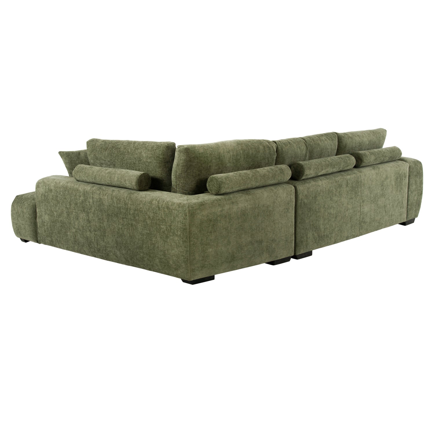 CORNER SOFA (RIGHT) COVEN HM3266.14R GREEN FABRIC 298x102-208x85Hcm.