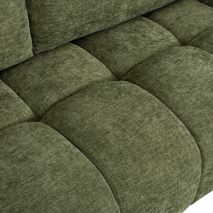 CORNER SOFA (RIGHT) COVEN HM3266.14R GREEN FABRIC 298x102-208x85Hcm.