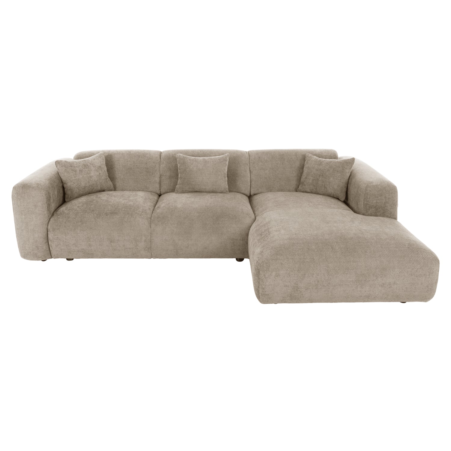 CORNER SOFA BRICKEN HM3275.01R BEIGE FABRIC 110-282x98-160x72Hcm.