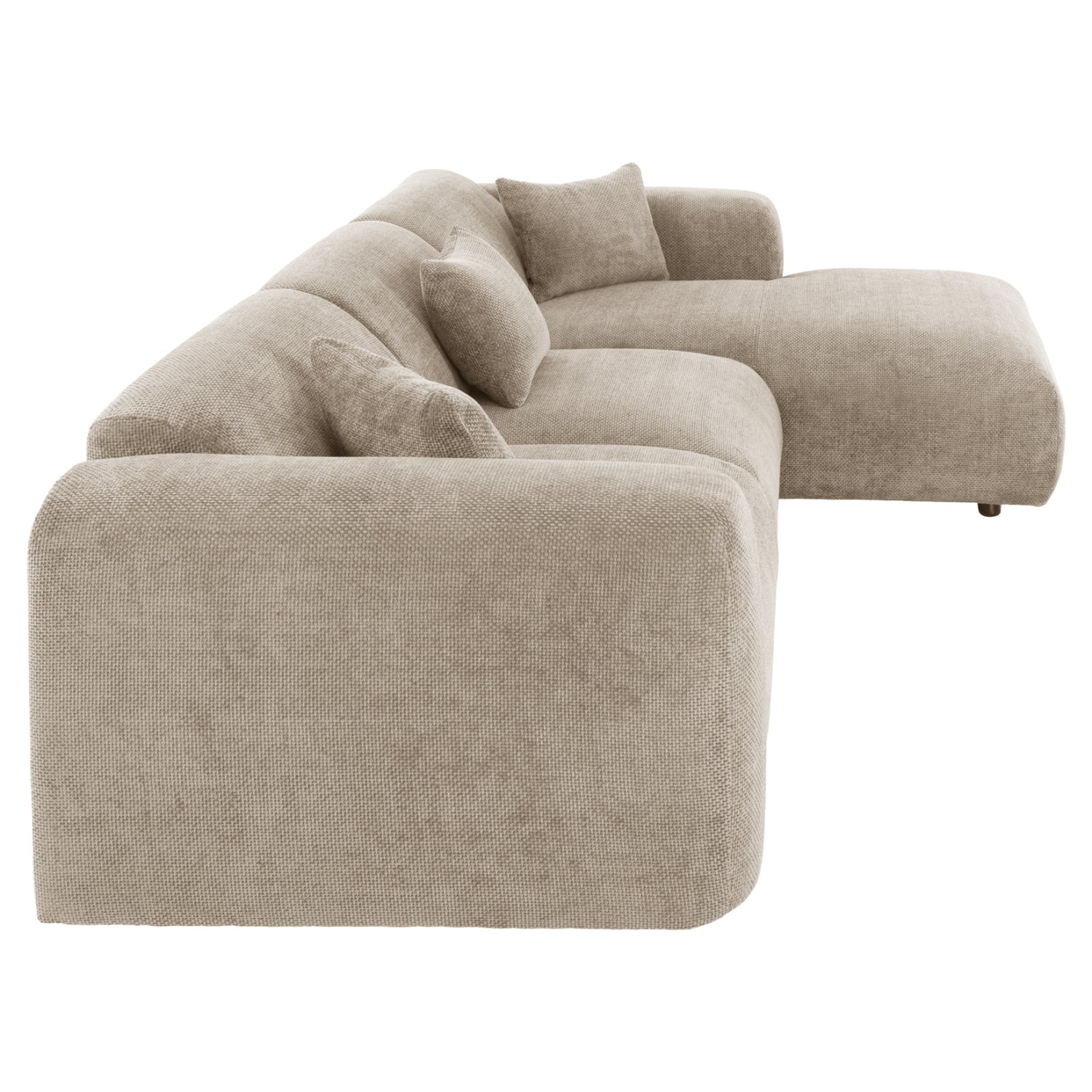 CORNER SOFA BRICKEN HM3275.01R BEIGE FABRIC 110-282x98-160x72Hcm.