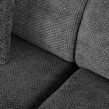 CORNER SOFA BRICKEN HM3275.04R ANTHRACITE FABRIC 110-282x98-160x72Hcm.