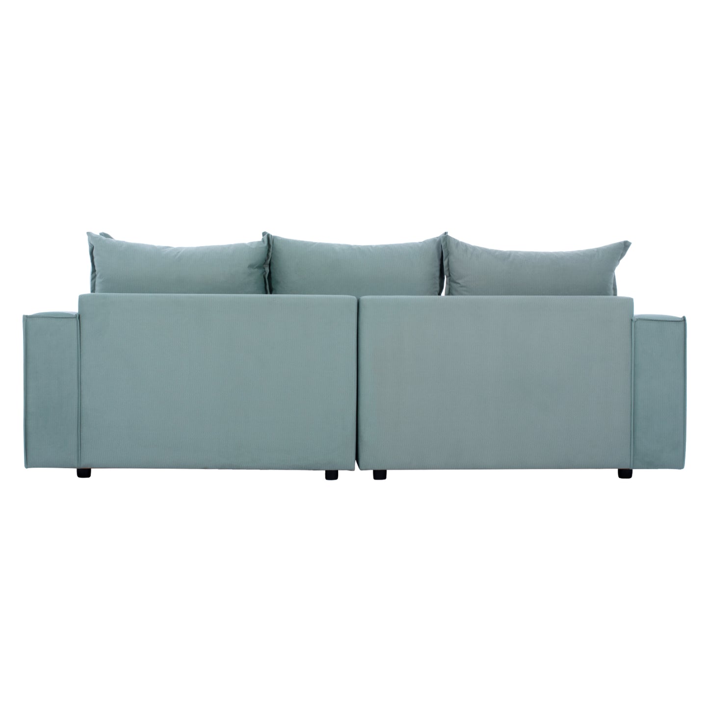 Corner Sofa “MONZA”, interchangeable, 3 pcs, pistachio green, stain-resistant, water-repellent
