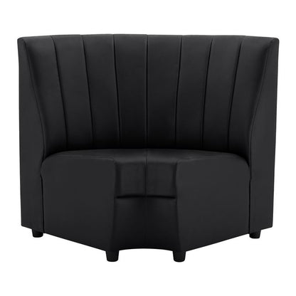 Corner Unit for Sofa Landon HM3163.01 Pu Black 118x66x93cm