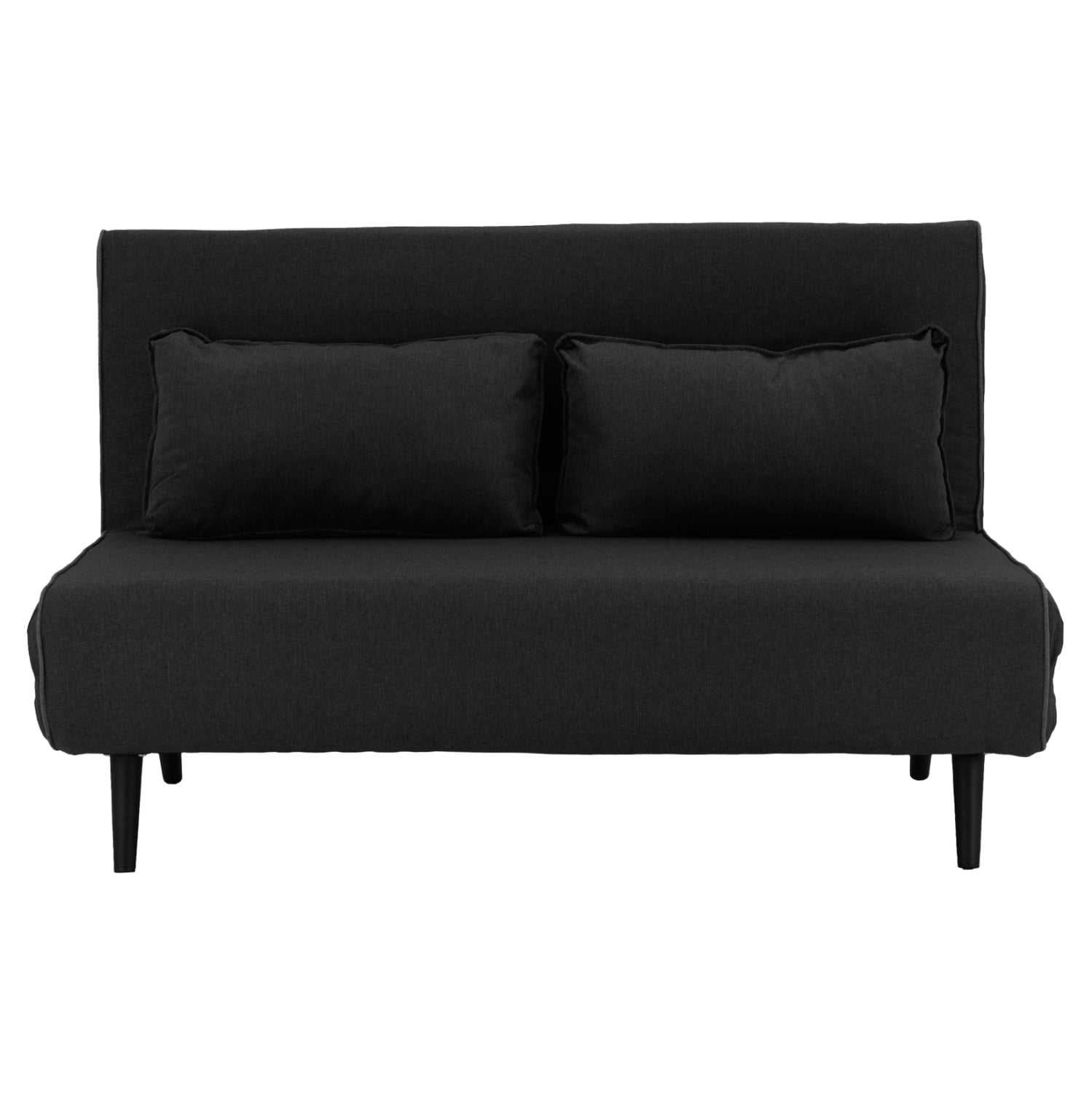 SOFABED FOR 2 PEOPLE ASMA HM3077.03 FABRIC IN DARK GREY 140x80x77Hcm.