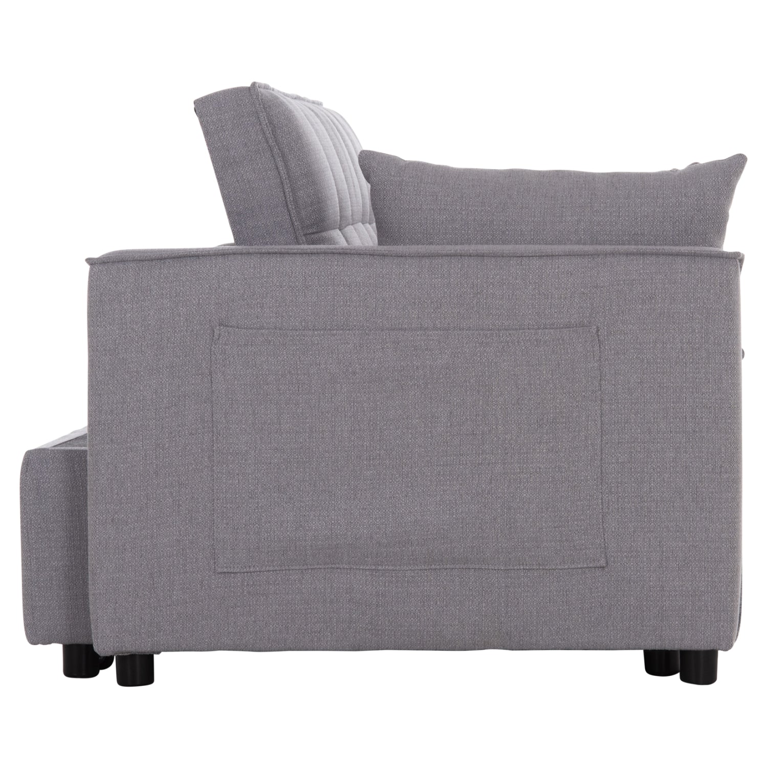 SOFA BED 2-SEATER BORG HM3289.01 GREY FABRIC 140x100x80Hcm.