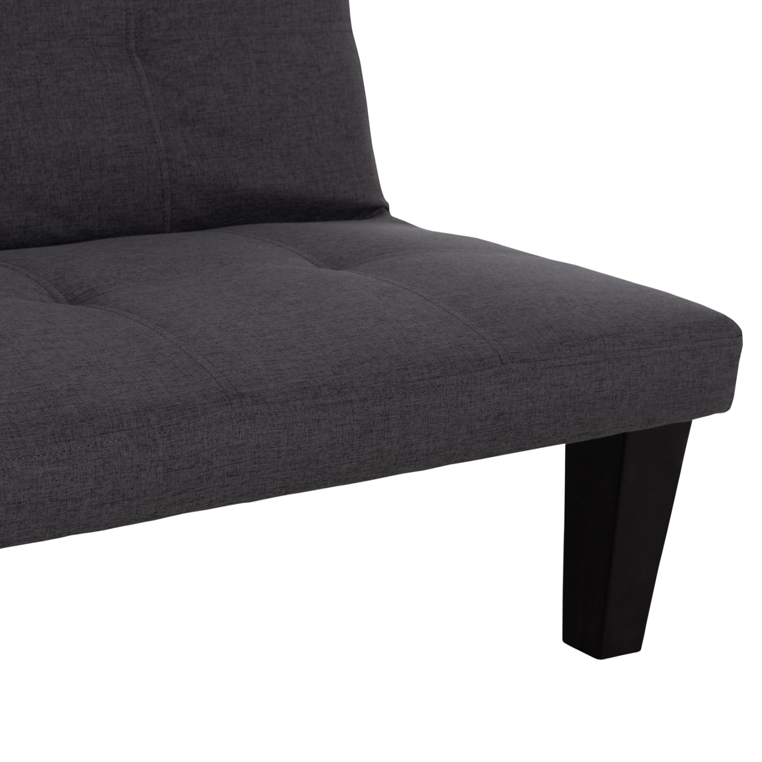 SOFABED 2-SEATER KORO HM3304.01 GREY PU LEATHER 165x75x64Hcm.