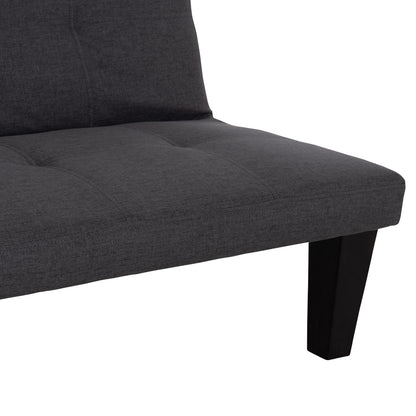 SOFABED 2-SEATER KORO HM3304.01 GREY PU LEATHER 165x75x64Hcm.