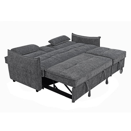 SOFABED MULTIFORM 2-SEATER VELAR HM3305.01 GREY FABRIC 208x86x85Hcm.