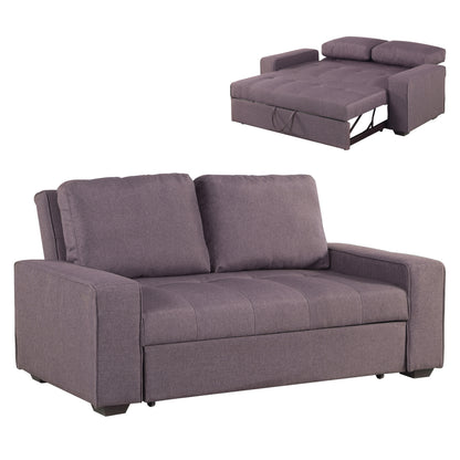Sofa/Bed Kanna 2 seater HM3082.01 with brown fabric 176x102x91 cm