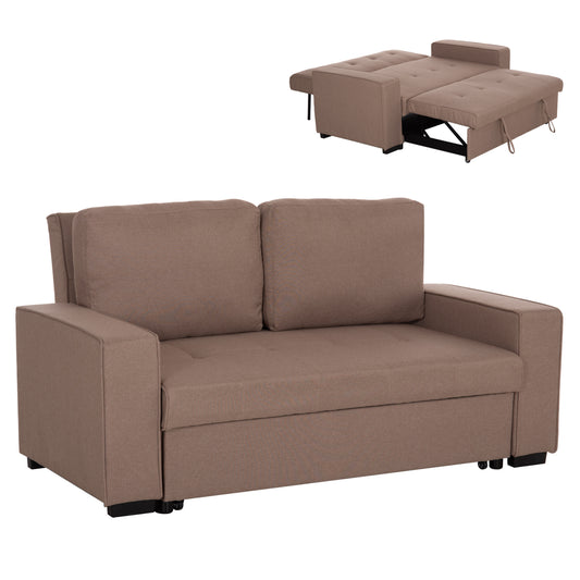SOFA/BED KANNA 2-SEATER KANNA HM3082.02 WITH BEIGE FABRIC 175x92x87Ηcm