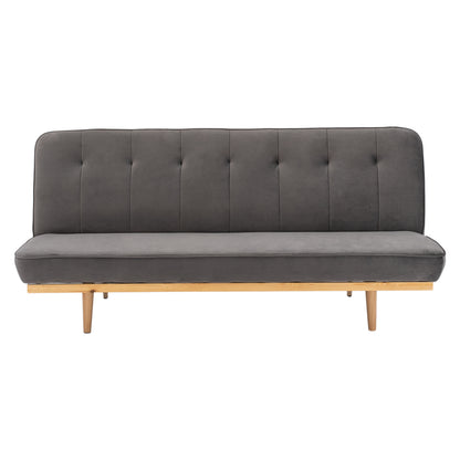 Sofa Bed 3 seater from velvet grey HM3168.01 193x85x88cm