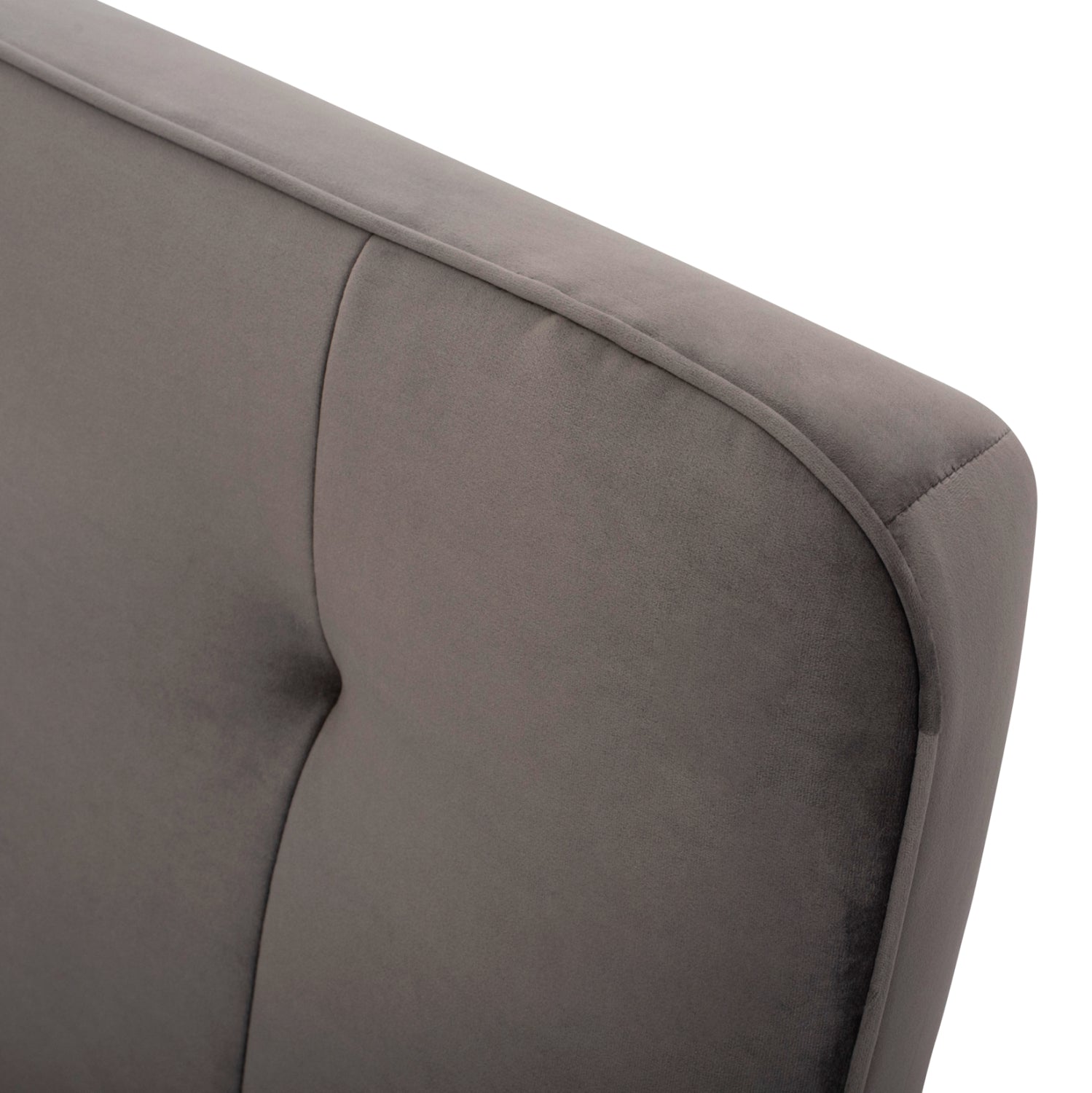 Sofa Bed 3 seater from velvet grey HM3168.01 193x85x88cm