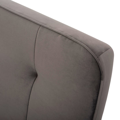 Sofa Bed 3 seater from velvet grey HM3168.01 193x85x88cm