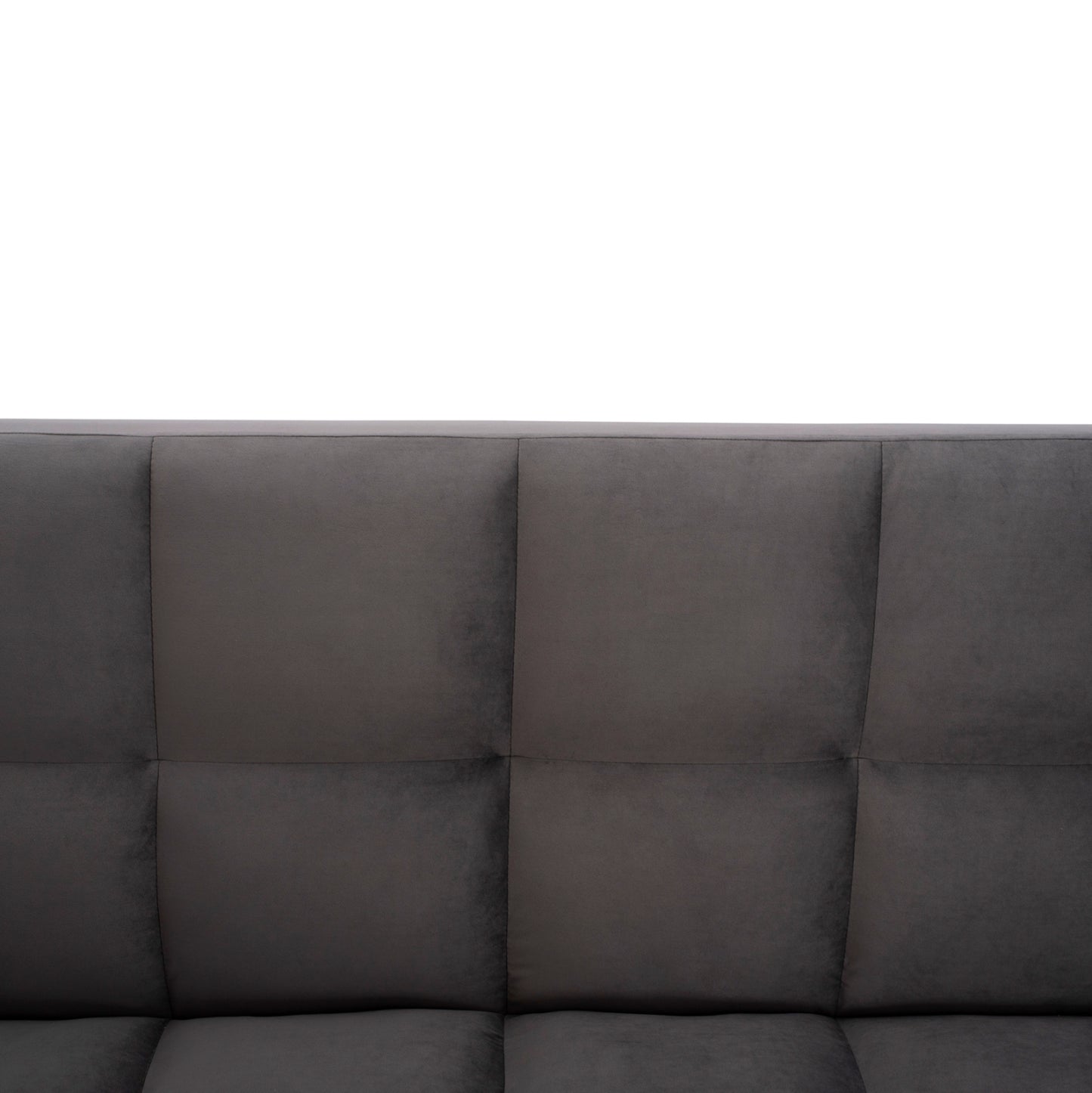 Sofa Bed 3 Seater from velvet grey HM3167.01 182x80x88cm