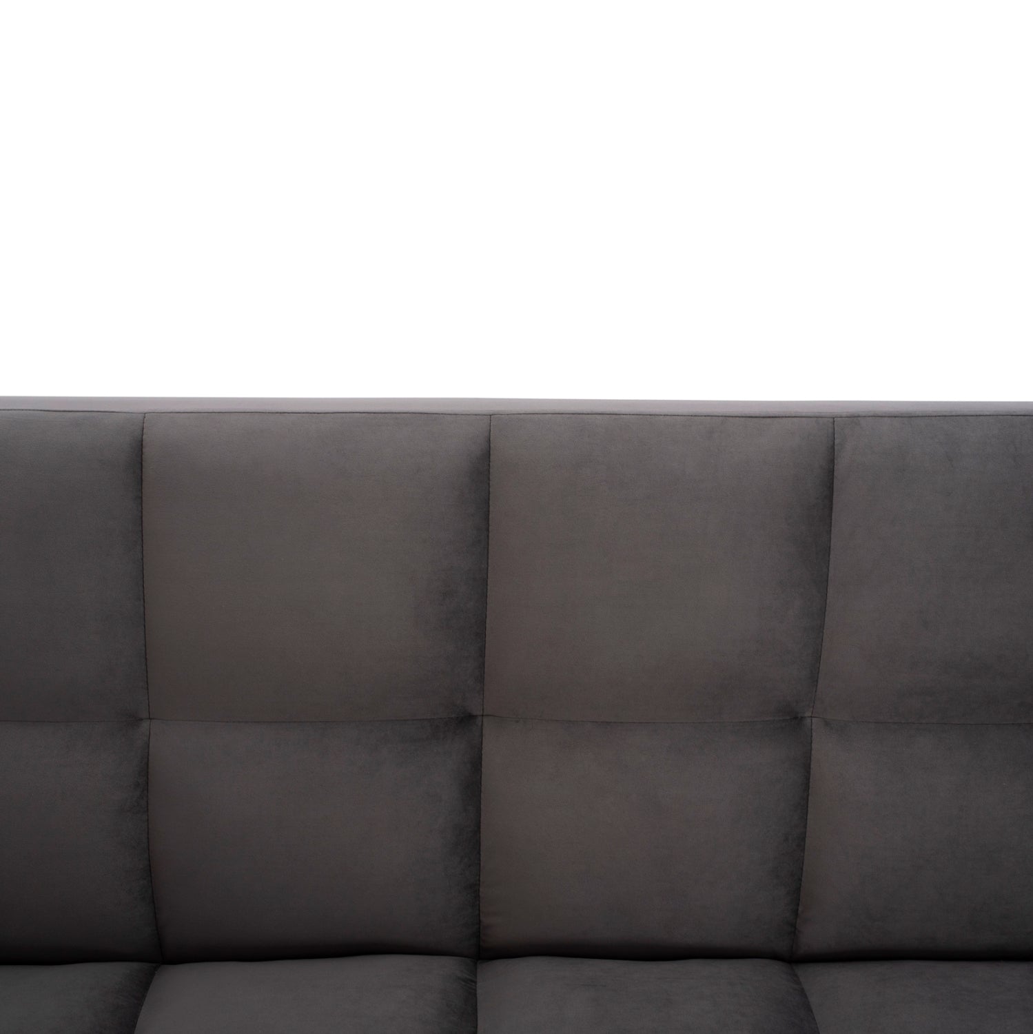 Sofa Bed 3 Seater from velvet grey HM3167.01 182x80x88cm