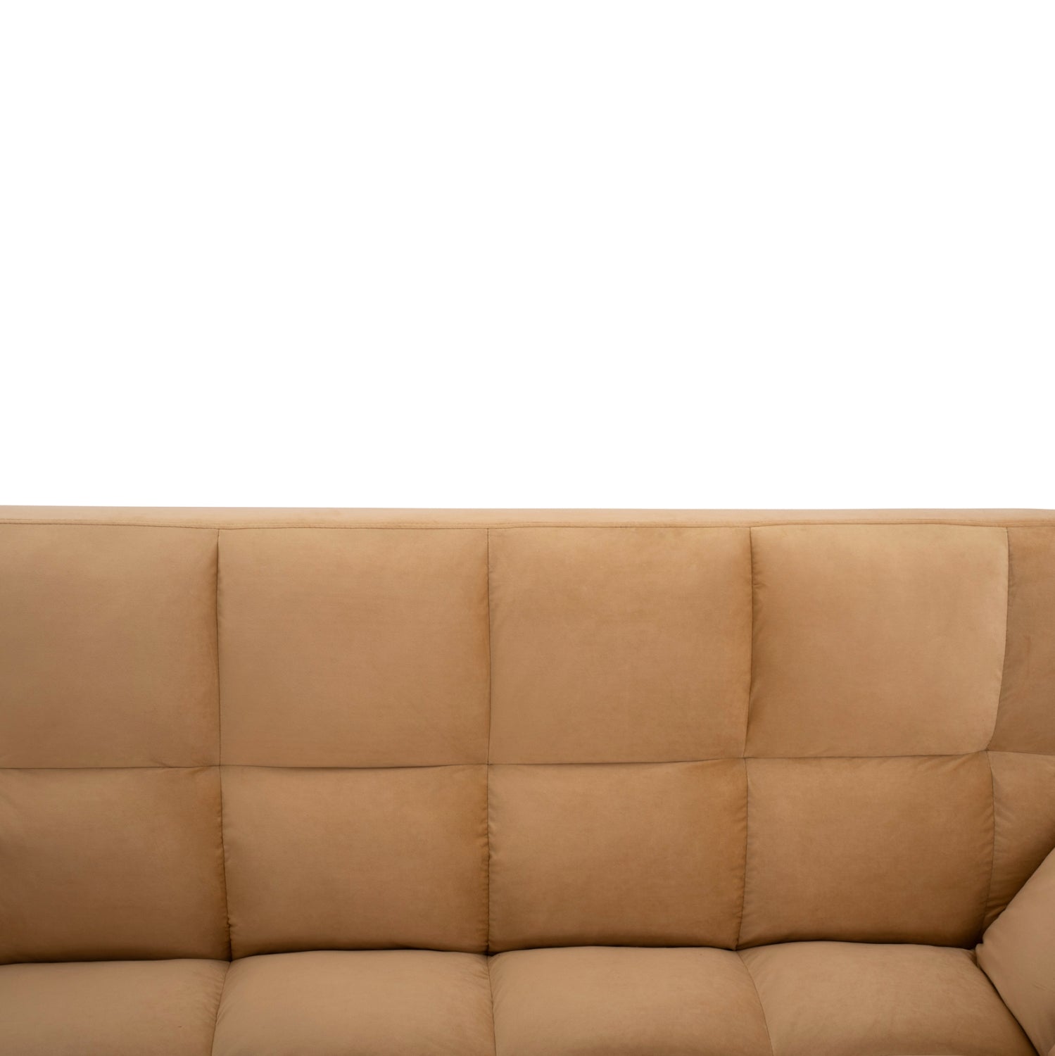 Sofa Bed 3 Seater Velvet Beige HM3167.07 182x80x88cm