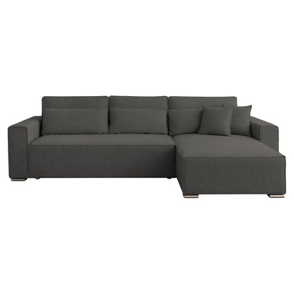 REVERSIBLE CORNER SOFABED CORNERA HM3335.01 GREY FABRIC 269x155x89Hcm.