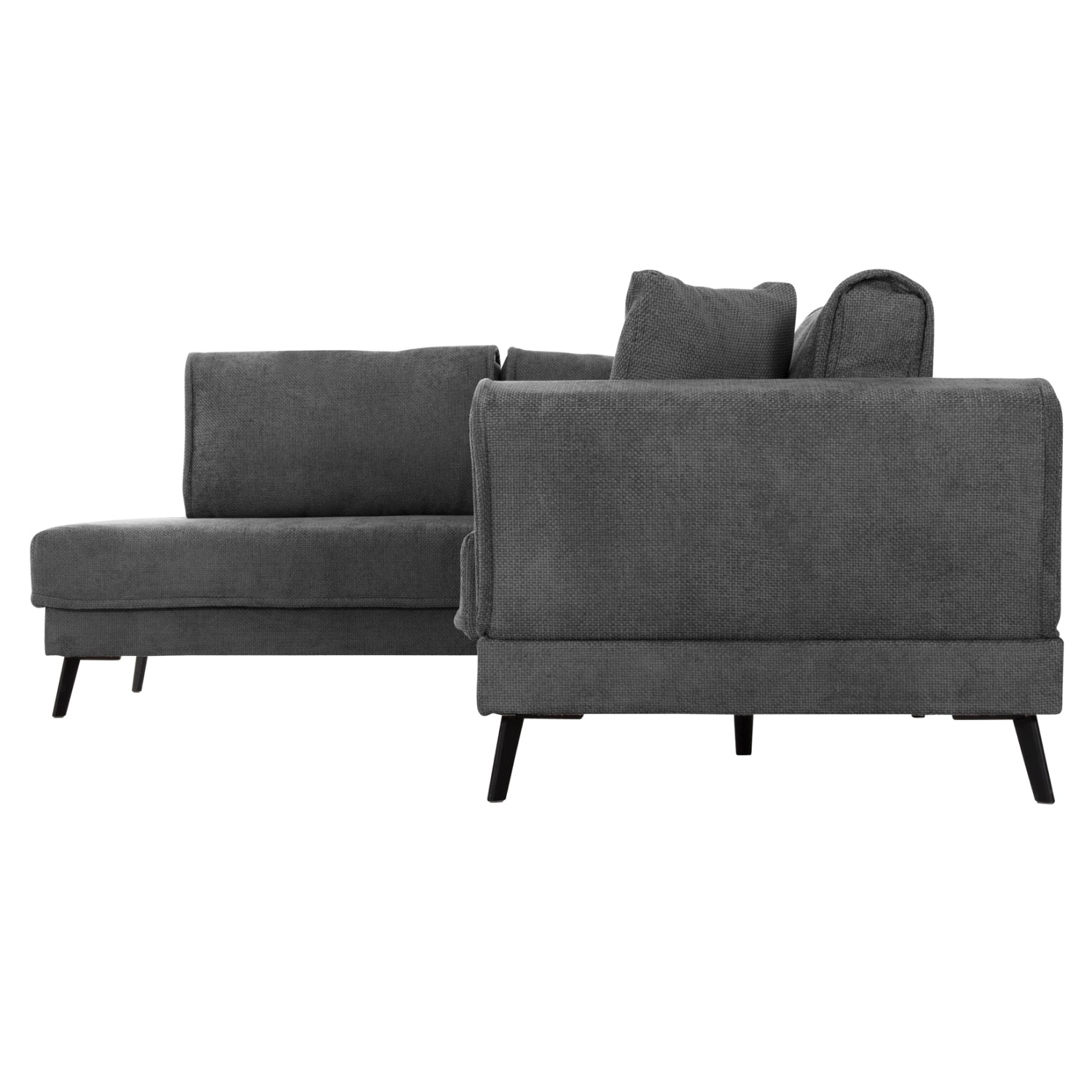 CORNER SOFABED (LEFT) ZENORA HM3337.01L DARK GREY FABRIC 303x214x80Hcm