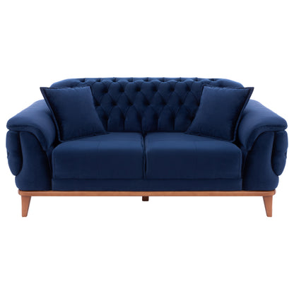 HM3250.18 BENNINGTON, 2-SEATER SOFA-BED, BLUE