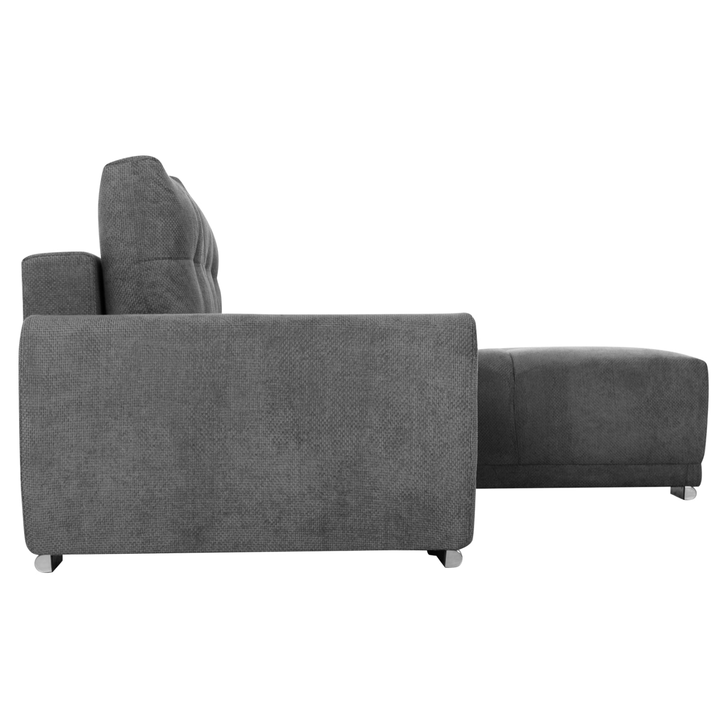 RIGHT CORNER SOFABED COMFYRA HM3336.01R GREY FABRIC 270x181x75Hcm.