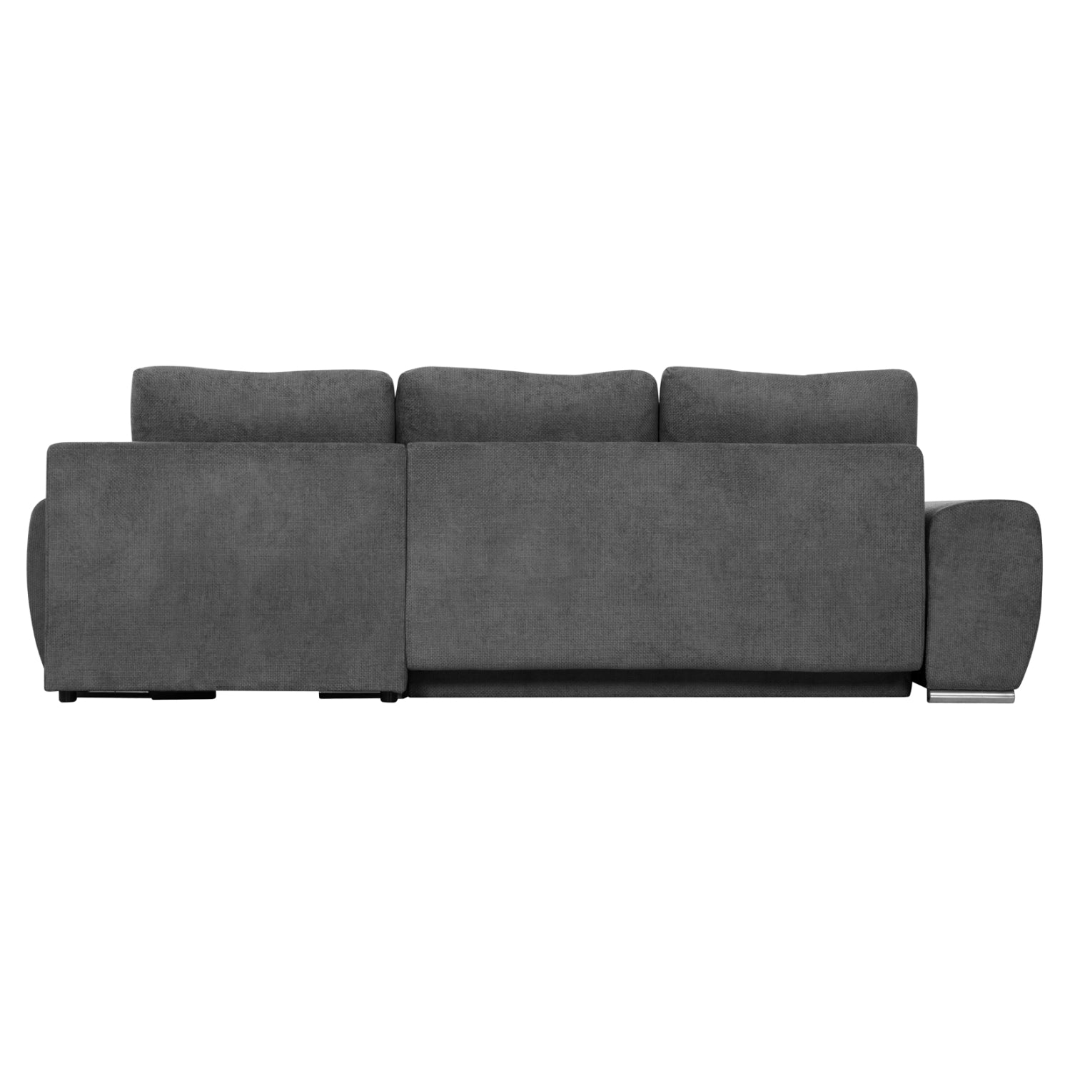 RIGHT CORNER SOFABED COMFYRA HM3336.01R GREY FABRIC 270x181x75Hcm.