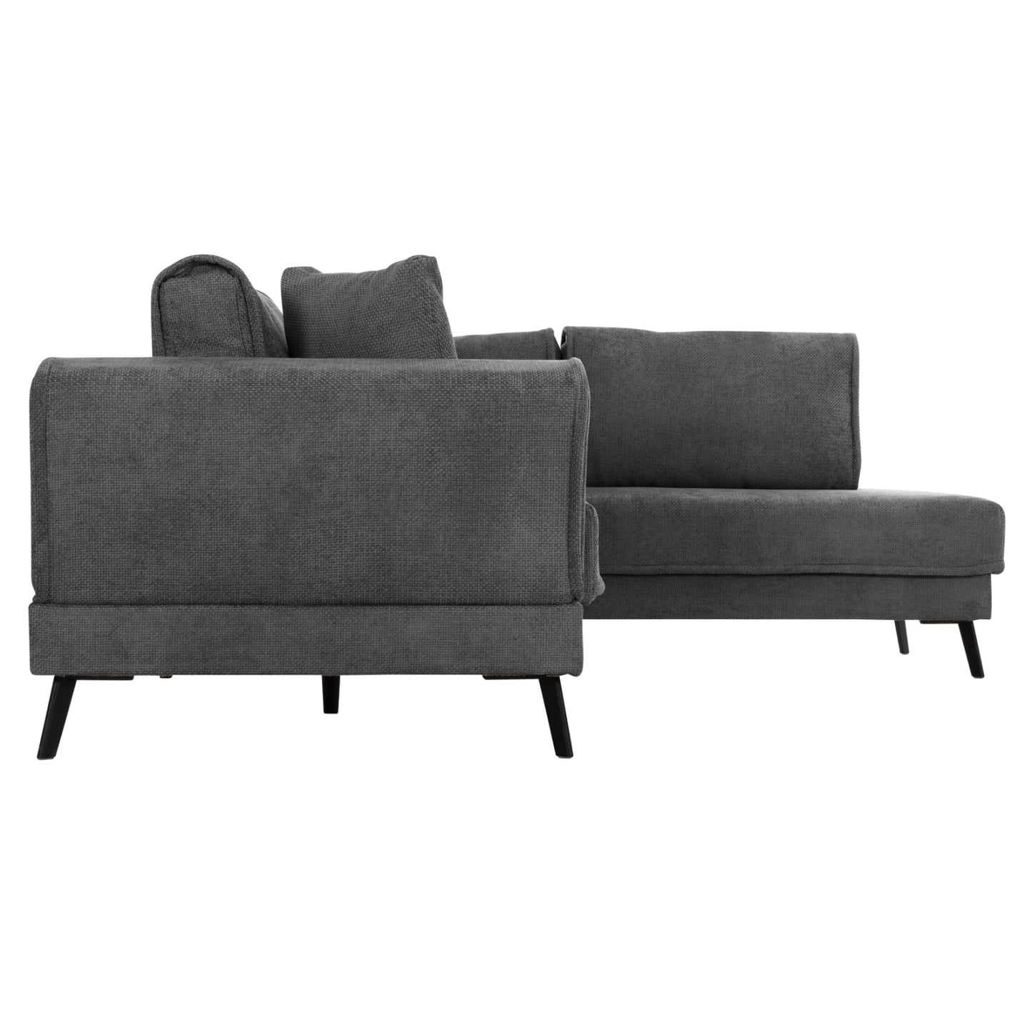 CORNER SOFABED (RIGHT) ZENORA HM3337.01R DARK GREY FABRIC 303x214x80Hcm