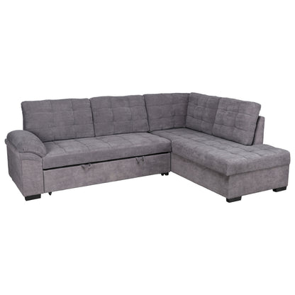 Sofa Bed Jade right corner dark grey color HM3144.02R 252x159x84h cm
