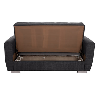 HM3241.03, 2-SEATER SOFA-BED, GREY, 153x87x77Hcm