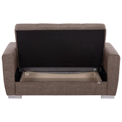 HM3241.02 sofa-bed, 150x84x88cm, beige, 2-seater