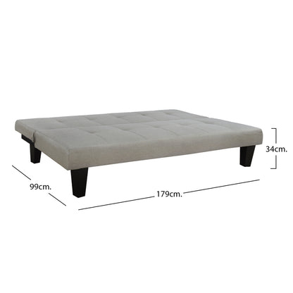 Sofa/Bed HM3000.01 Beige Fabric 179x80x79