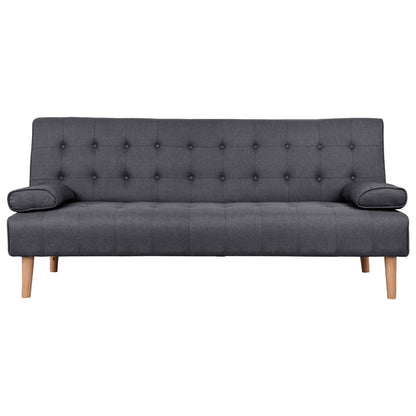 Sofa Bed Wanda HM3149.01 Grey Fabric and 2 Pillows 190x84x83cm