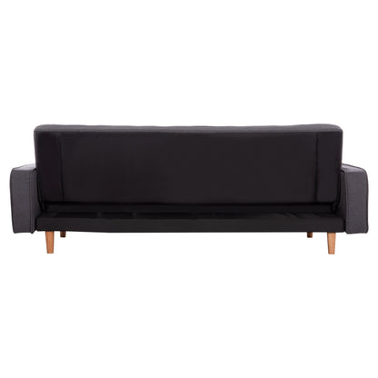 Sofa Bed Salvador HM3150.01 Grey with 2 Pillows 222x97x80Hcm